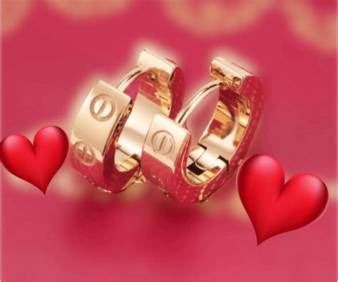 cartier inspired love earrings.